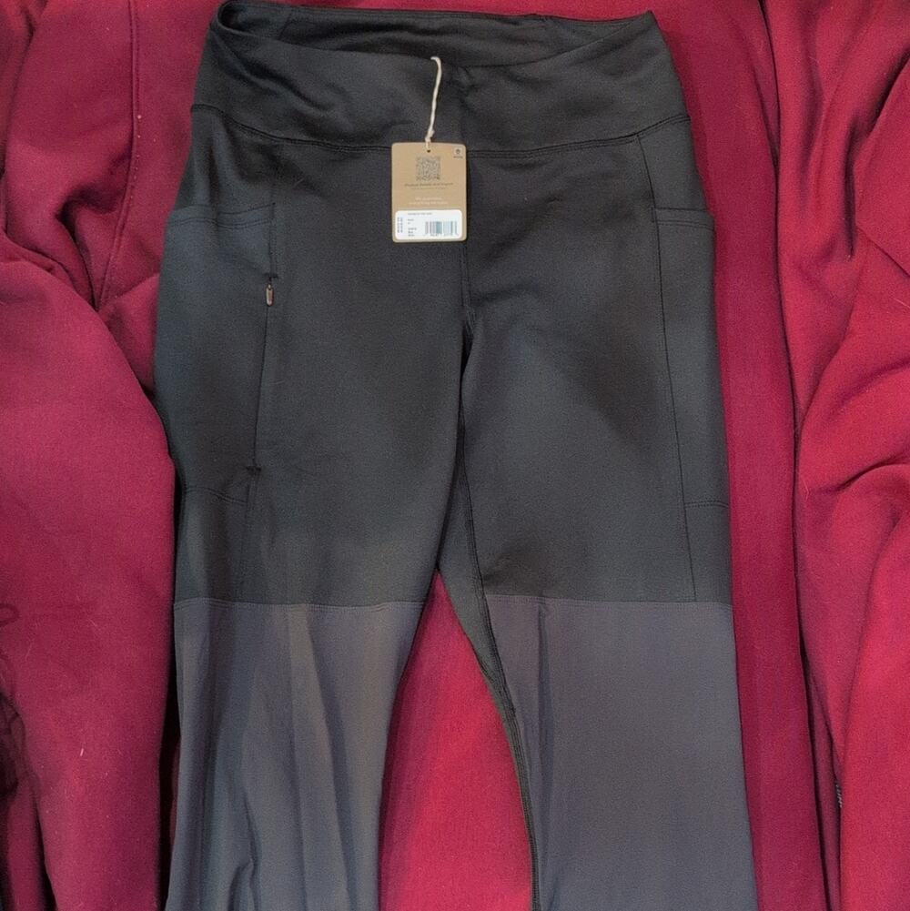 Patagonia Pack Out Hike High Rise Leggings Black Women’s M Pockets